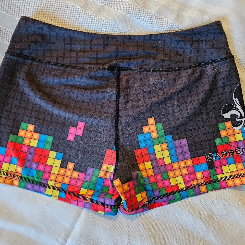 Barbell Voodoo Tetris Shorties Booty Shorts